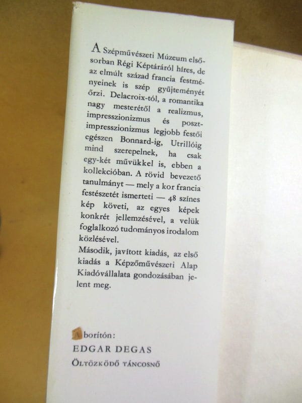 Іштван Жантон. Сучасний французький живопис (Modern francia festmények) — изображение 6