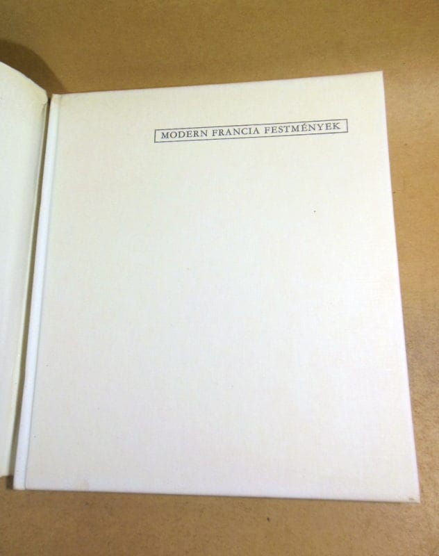 Іштван Жантон. Сучасний французький живопис (Modern francia festmények) — изображение 7