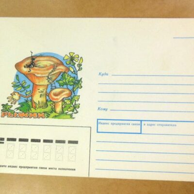 Конверт СРСР 1991. Рыжик. Художник Т. Усова /k205