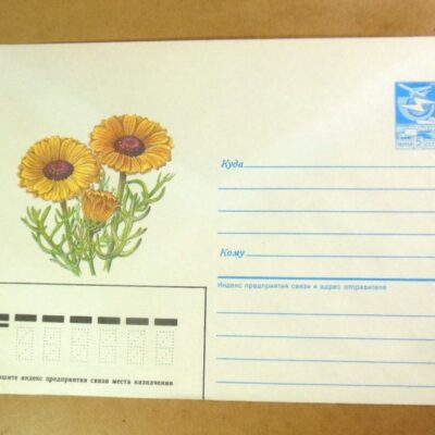 ХМК СРСР 1987. Хризантема мелкоцветная /k209