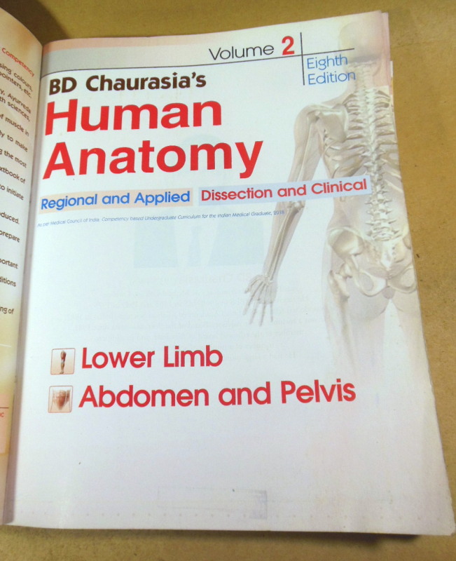 BD Chaurasia's Human Anatomy. Vol. 2: Lower Limb, Abdomen and Pelvis (8th Edition) — изображение 2